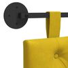 vidaXL H&auml;ngande Huvudgavel V&auml;ggmonterad Gul 90 x 55 x 7 cm Sammet