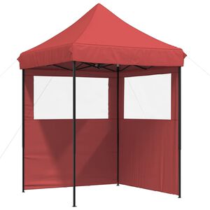 vidaXL Pop-Up hopf&auml;llbart partyt&auml;lt med 2 sidov&auml;ggar vinr&ouml;d