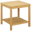 vidaXL Sidobord Olivenatur 45 x 45 x 45 cm Massivt Akaciatr&auml;