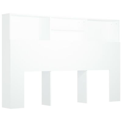 vidaXL Sänggavel med förvaring vit 160x19x103,5 cm