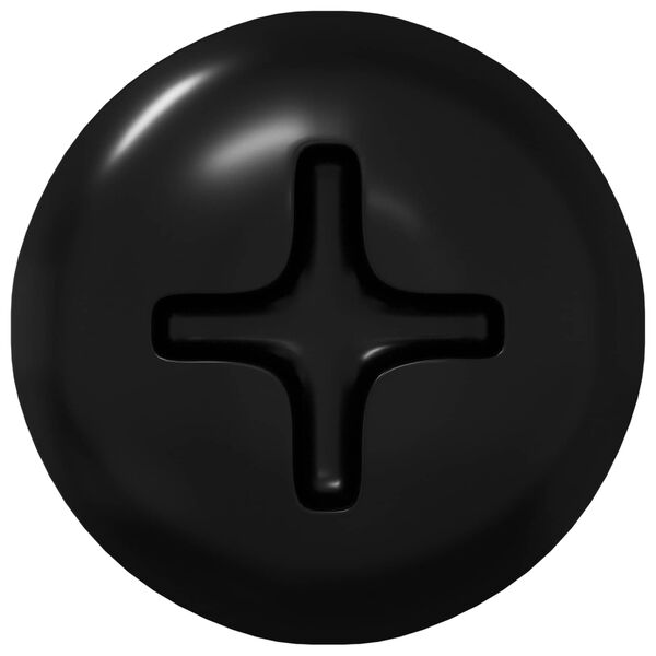 vidaXL Sj&auml;lvg&auml;ngande spik 2 pcs Svart 4 x 25 mm St&aring;l