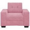 vidaXL Soffstol rosa 100x78x80 cm sammet