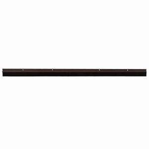 vidaXL Skruvmonterade d&ouml;rrborstt&auml;tningslister 2 st Brun 100 cm