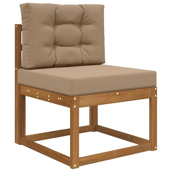 vidaXL Utomhus Soffa Kudde 2 pcs Taupe Polyester