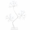 vidaXL S-formad LED-julgran 2 st Vit 18 x 18 x 45 cm St&aring;l
