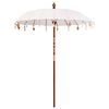 vidaXL Balinesisk Parasol Kräm 185 x 185 x 260 cm Bomull