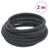 vidaXL Luftslang hybrid svart 2 m gummi och PVC