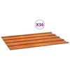 vidaXL Takpl&aring;t 36 st rostf&auml;rgad 60x44 cm rosttr&ouml;gt st&aring;l