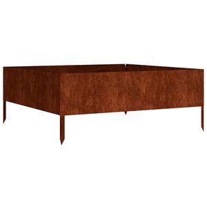 vidaXL Odlingsl&aring;da upph&ouml;jd 100x100x41 cm rosttr&ouml;gt st&aring;l