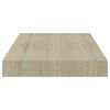 vidaXL Svävande vägghyllor 4 st ek 40x23x3,8 cm MDF