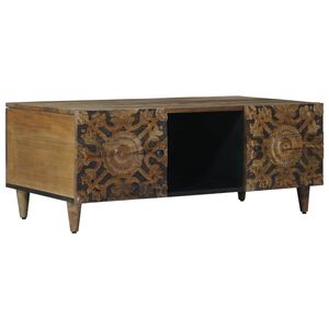 vidaXL Kaffeebord Brun 100 x 54 x 40 cm Massivt mangotr&auml;