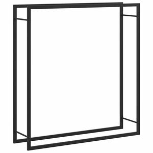 vidaXL Vedst&auml;ll matt svart 110x28x116 cm st&aring;l