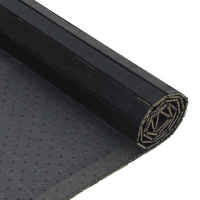vidaXL Matta rektangulär svart 60x200 cm bambu