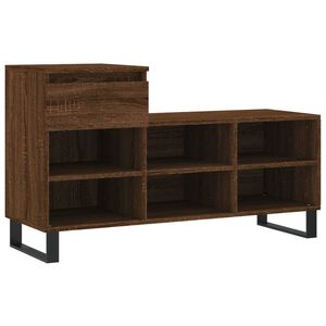 vidaXL Skosk&aring;p brun ek 102x36x60 cm konstruerat tr&auml;