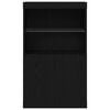 vidaXL Sideboard Svart 60 x 37 x 100 cm Konstruerat trä