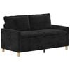 vidaXL Soffa Svart 156 x 81 x 87,5 cm Polyester