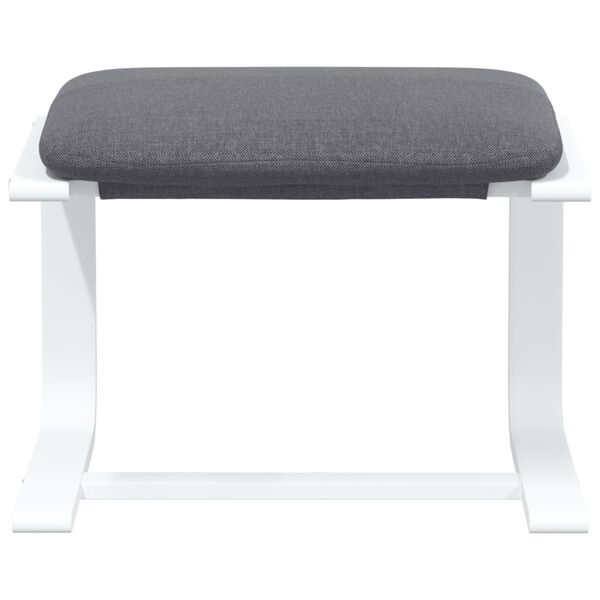 vidaXL Fotpall m&ouml;rkgr&aring; 51x41x40 cm tyg