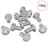 vidaXL L&aring;gskruv Enf&auml;rgad 4865 pcs Silver St&aring;l