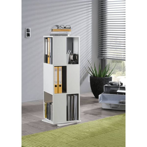 FMD Roterbart dokumentsk&aring;p &ouml;ppet 34x34x108 cm vit