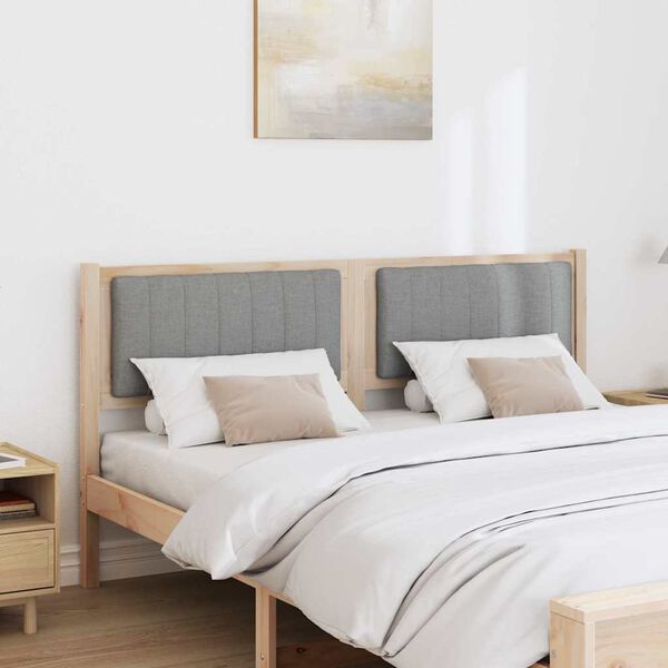 vidaXL Kl&auml;dd s&auml;nggavel med huvudgavel Brun 160 cm Massiv furu