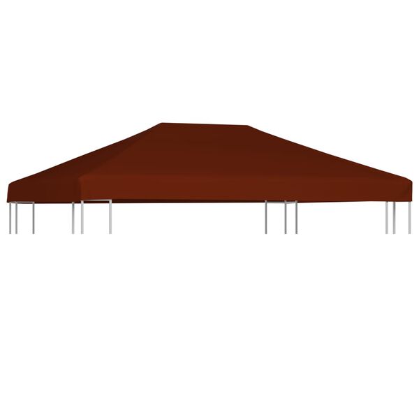 vidaXL Paviljongtak 310 g/m&sup2; 3x4 m terrakotta