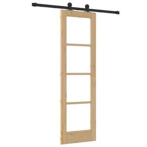 vidaXL Skjutd&ouml;rr ORKDAL Naturf&auml;rg 61 x 198,5 cm