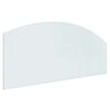 vidaXL Glas eldstad platta Transparent 120 x 50 cm Glas