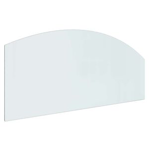 vidaXL Glas eldstad platta Transparent 120 x 50 cm Glas