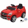 Elbil f&ouml;r barn Mercedes Benz ML350 med fj&auml;rrkontroll r&ouml;d 6 V