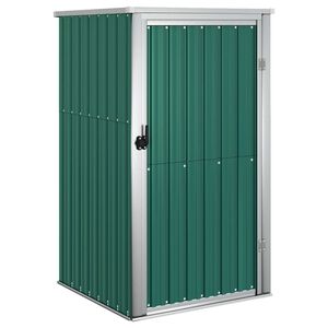 vidaXL Tr&auml;dg&aring;rdsskjul gr&ouml;n 88x89x161 cm galvaniserat st&aring;l