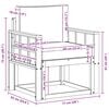 vidaXL Utomhussoffa Massivt akaciatr&auml; och polyester Naturlig