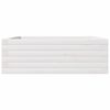 vidaXL Odlingslåda vit 70x70x23 cm massiv furu