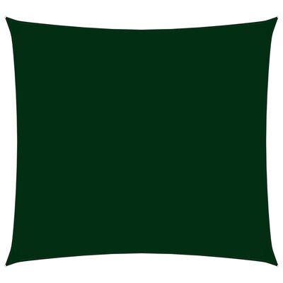 vidaXL Solsegel oxfordtyg fyrkantigt 2,5x2,5 m mörkgrön