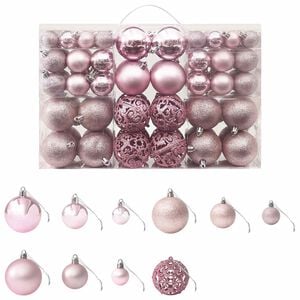vidaXL Julgranskulor 100 st rosa