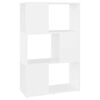 vidaXL Bokhylla/Rumsavdelare vit 60x24x94 cm konstruerat tr&auml;