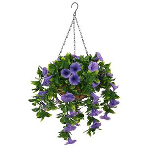 vidaXL Konstgjorda blommor Lila 66 x 75 x 70 cm PE och st&aring;l