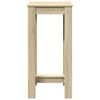 vidaXL Barbord sonoma-ek 51x50x103,5 cm konstruerat trä