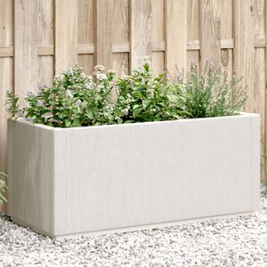 vidaXL Odlingsl&aring;da vit 80x36x35 cm PP