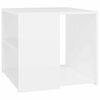 vidaXL Sidobord vit 50x50x45 cm konstruerat tr&auml;
