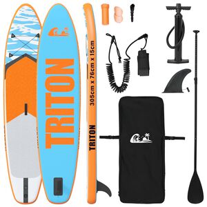 vidaXL Uppbl&aring;sbar Stand Up Paddle Board TRITON 305 x 76 x 15 cm Bl&aring;