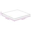 vidaXL Bordsskiva 50x50x2,5 cm bambu
