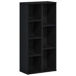 vidaXL Bokhylla svart ek 50x25x104 cm konstruerat tr&auml;