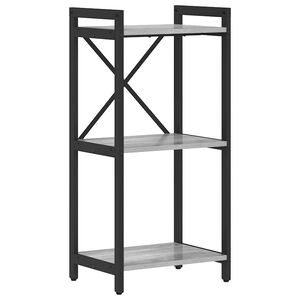 vidaXL Hyllsystem 40 x 30 x 85 cm Konstruerat tr&auml; Gr&aring; sonoma
