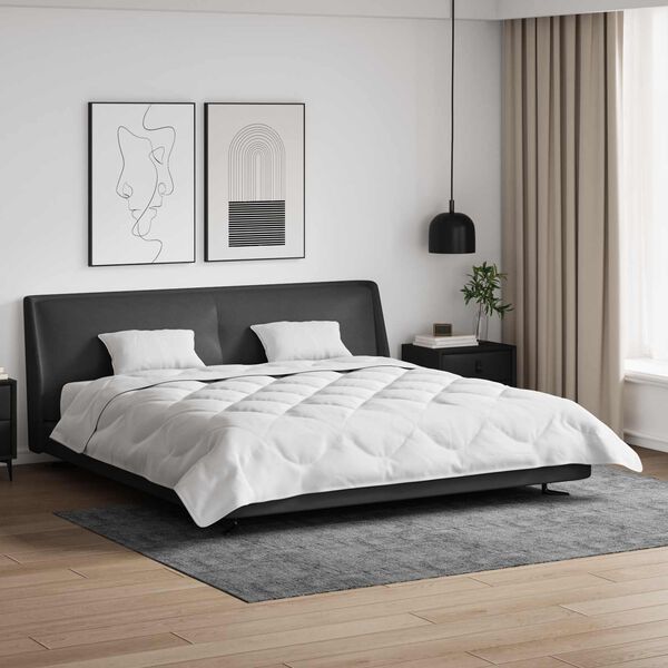 vidaXL Sommar Duvet med kudde 3 pcs Vit Mikrofiber