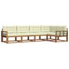 vidaXL Utomhussoffset 5 st Naturlig och Gr&auml;dde