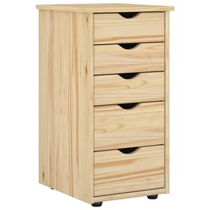 vidaXL Sk&aring;p 34 x 39 x 61,5 cm Massiv furu Brun