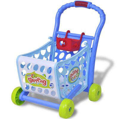 Kundvagn barnleksak 3-i-1 Blå