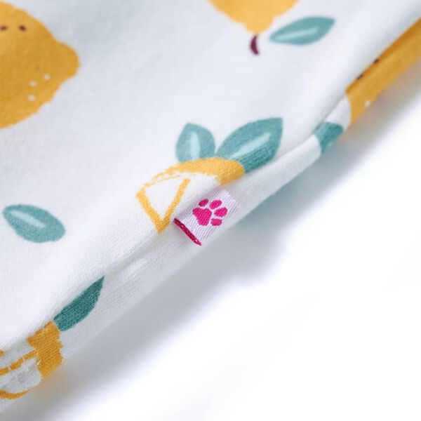 T-shirt f&ouml;r barn med knytband ecru 116