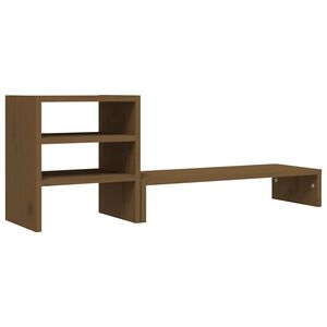 vidaXL Sk&auml;rmst&auml;ll honungsbrun 81x20x30 cm massiv furu
