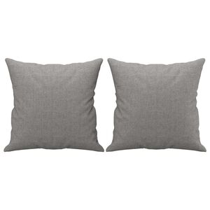 vidaXL Prydnadskuddar 2 st ljusgr&aring; 40x40 cm tyg